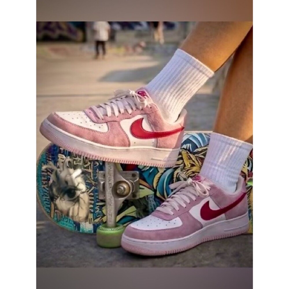 Nike Air Force One Low Qs: 2021 Valentines Day Love Letter 💌 👟 💌 - Picture 6 of 14